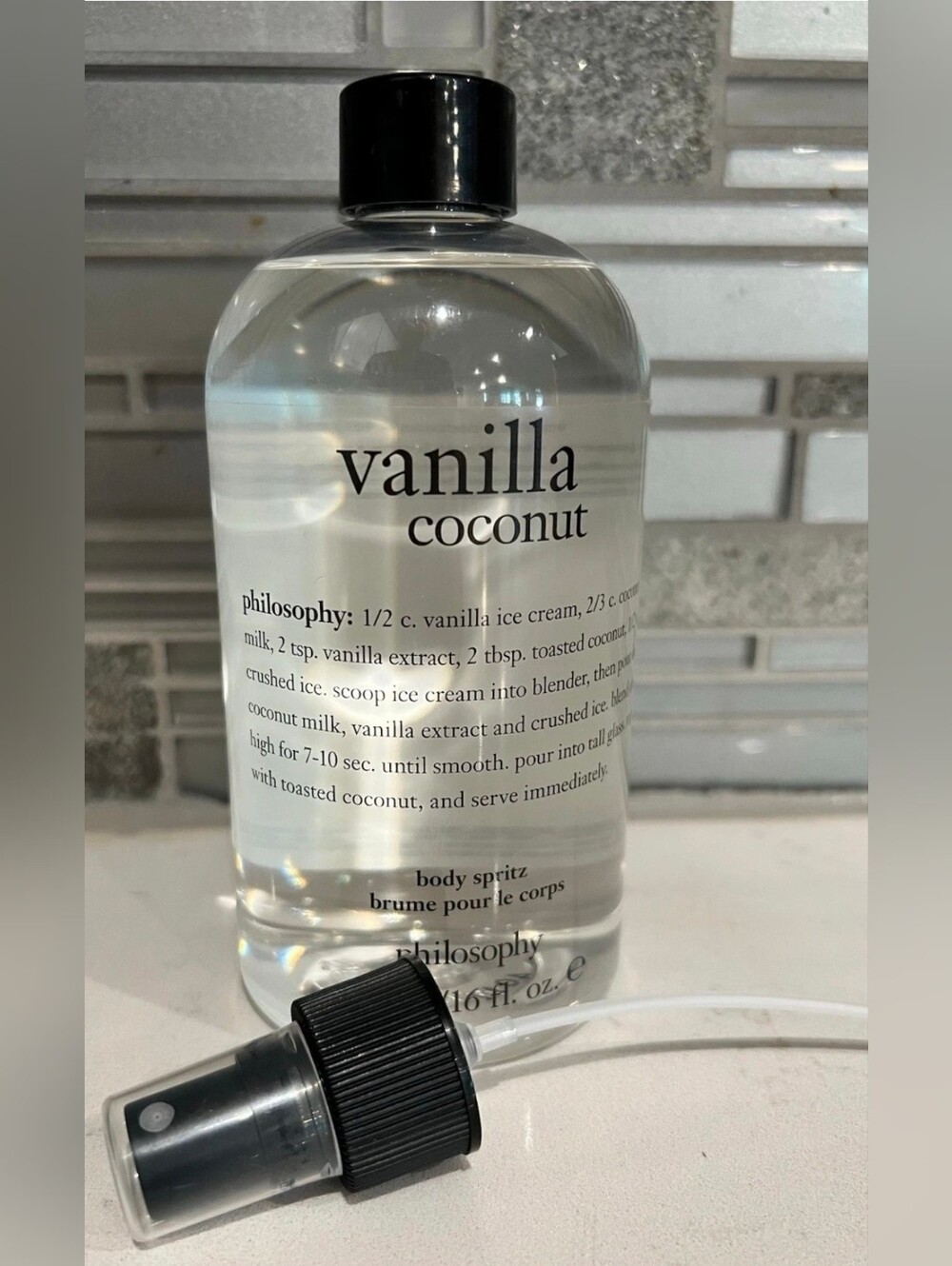 NEW Philosophy Vanilla Coconut Body Spritz Fragrance Spray - 16oz